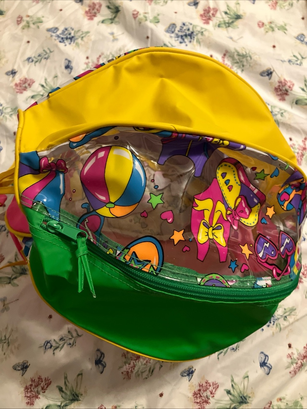 Vintage New with tags  Clear Beach Ball Shaped Backpack